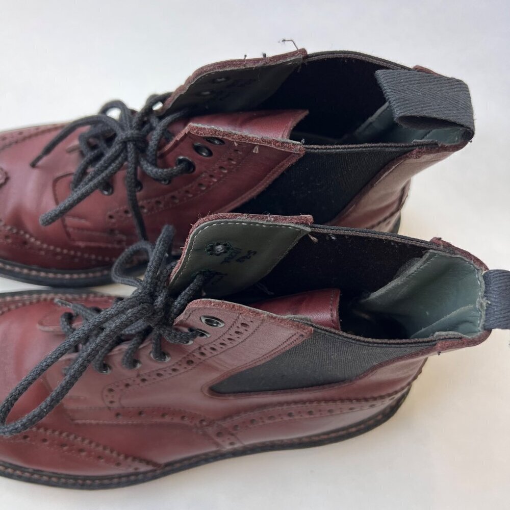 Tricker’s Ellis Leather Brogue Boots - Size 8.5 UK / 9.5 US, burgundy - Picture 3 of 12